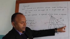 Total Surface Area and Volume of a Square Base Pyramid