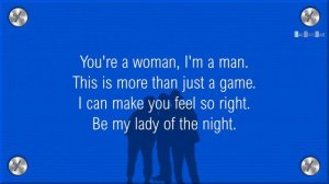 Bad Boys Blue You're A Woman ( Lyrics )