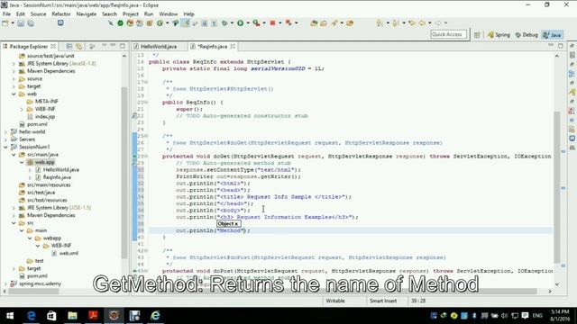 Servlet Request Info смотреть онлайн