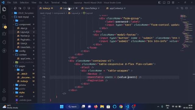 NEXTJS + MYSQL CRUD Tutorial for Beginners 2023 - #11 Rendering Data