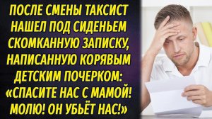 Таксист нашел в машине записку, написанную детским почерком, и был шокирован словами в ней. А вскоре