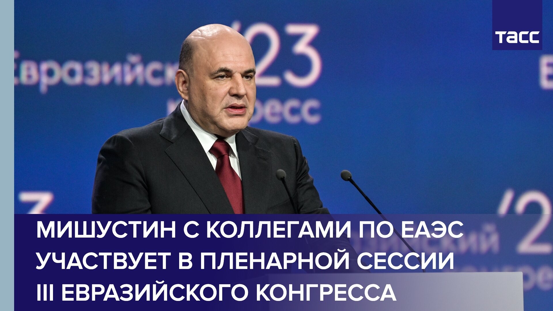 Мишустин с коллегами по ЕАЭС принимает участие в пленарной сессии III Евразийского конгресса
