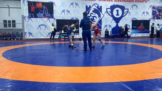 Хусаинова VS Кыбалбекова. ФИНАЛ. 62 кг. Турнир на призы кубка г. Бишкек смотреть онлайн