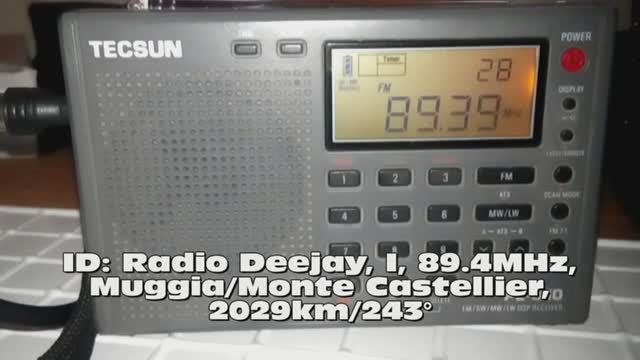 16.06.2019 05:32UTC, [Es], Radio Deejay, Италия, 2029км