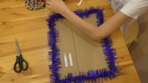 Зимняя поделка в школу или садик из бумаги, картона, ваты своими руками. Новый год 2022