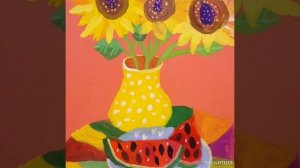 Вот мы взяли краски в руки