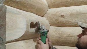 ЛЫСКИ для розеток в доме из бревна