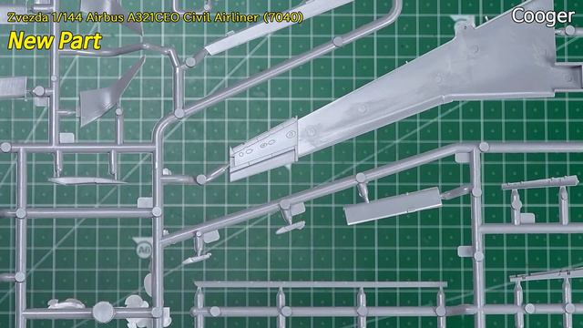 Airbus A321 CEO Civil Airliner 1144 Zvezda Preview Unboxing 7040