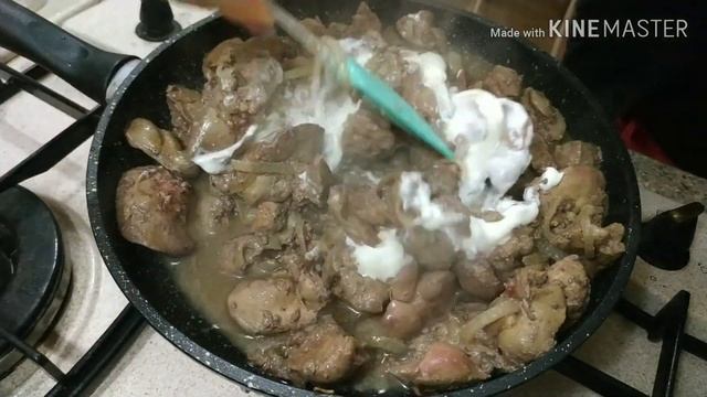 ПЕЧЕНЬ В СМЕТАНЕ/Лёгкие рецепты ?