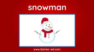 Christmas Vocabulary Words With Pictures