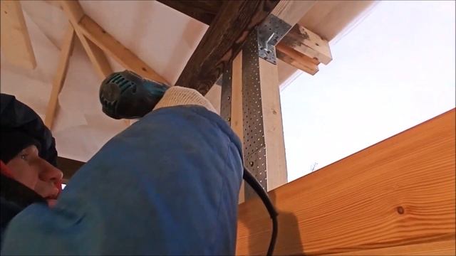 Как мы провели эту зиму! Беседка из дерева. Лиственница + сосна. смотреть онлайн