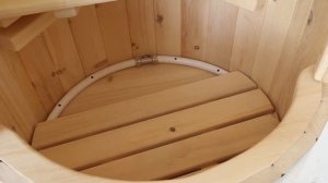 Фитобочка круглая из кедра — стенка 2,5 см. Кедровая бочка для дома и массажного кабинета. ХИТ!!!