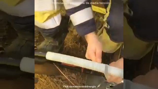 Монтаж концевой муфты из сшитого полиэтилена. смотреть онлайн