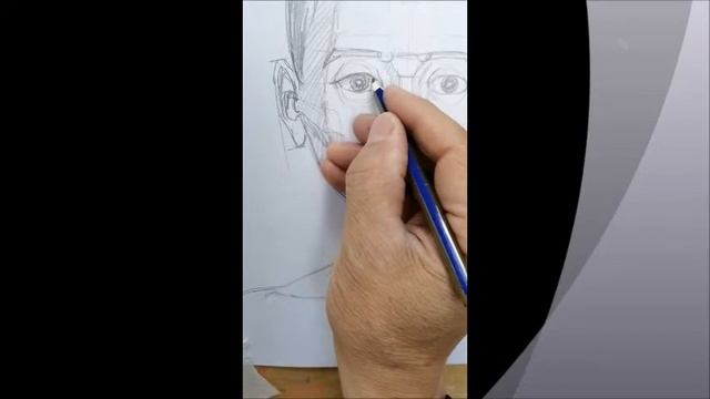 Рисование головы человека в фас 2 урок