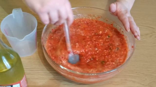 ГРУЗИНСКИЙ РЕЦЕПТ Сырая АдЖиКа из помидор, перца и чеснока, ОСТРАЯ, домашняя аджика Без ВАРКИ