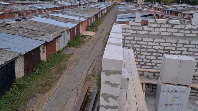 Стены из ГАЗОБЛОКА  Биктон.Нюансы укладки и геометрии блока .#газоблок #гараж#строюгараж