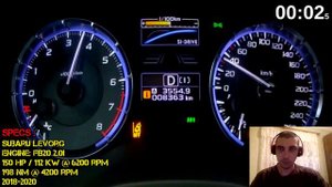 Acceleration Battle Subaru Levorg 1.6 GT 2.0i 2.0 GT-S 2.0 STi