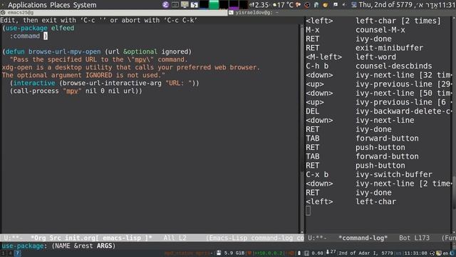 Emacs Is Great - Ep 22, Watching YouTube смотреть онлайн