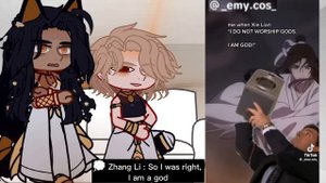 see you my king react to Mimi [ as Hua Cheng ] Zhang Li [ as Xie Lian ] • tgcf • [1/1]