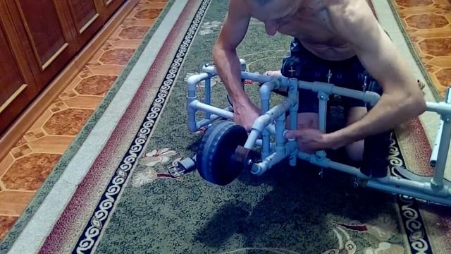 Тачка для лодки ПВХ из полепропеленовых труб! смотреть онлайн