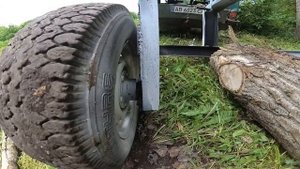 Трелевочная тележка для перевозки бревен