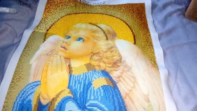Молящийся ангел,вышивка бисером первый отчет. мои продвижения в вышивке бисером. смотреть онлайн