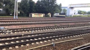 Курский вокзал - Реутов. из окна тамбура электрички