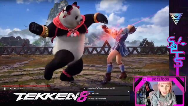 TEKKEN 8 Panda trailer reaction | CUTIE trying her BEST! смотреть онлайн