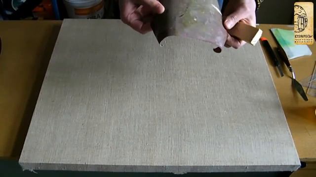 Как загрунтовать холст. смотреть онлайн