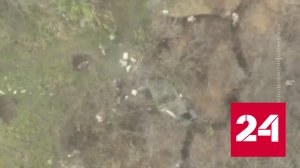 Российский дрон таранным ударом сбил беспилотник ВСУ - Россия 24