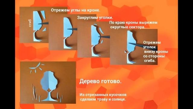 Силуэтное вырезание. Урок 4. Растения. Часть 3. Деревья.   #простымисловами