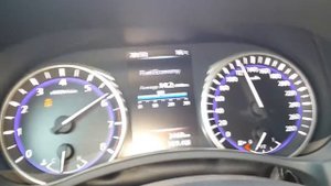 Infiniti Q50 2.0T Stock разгон 0-100 km/h 7.3s