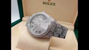 Обзор часов Rolex Datejust Diamonds Full Pave Tuning 41 mm 126300 CUSTOM