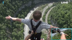 мой прыжок с 207 метров в skypark