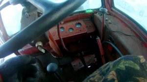 Запуск трактора Т-25 Владимирец. В  мороз -36 или -41 .