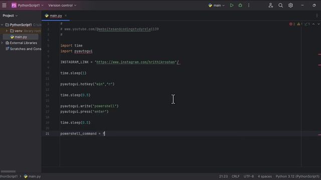Python Script to Follow Someone on Instagram Automatically | Website And Coding, Study Related