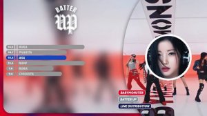 BABYMONSTER - BATTER UP | Line Distribution