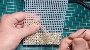 Футляр для очков на канве с внутренним фермуаром.