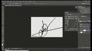 How to make a transparent digital signature in Adobe Photoshop