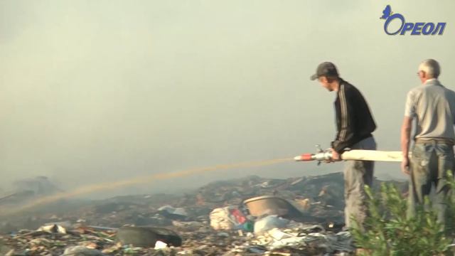 На Сланцевском полигоне твердых бытовых отходов произошло возгорание смотреть онлайн