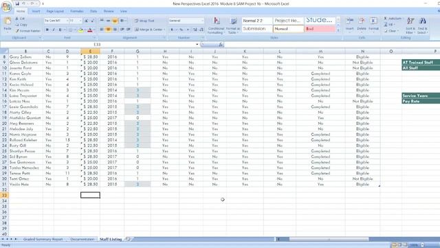 New Perspectives Excel 2016 Module 8: SAM Project 1b #newperspective #module8 #samproject1b