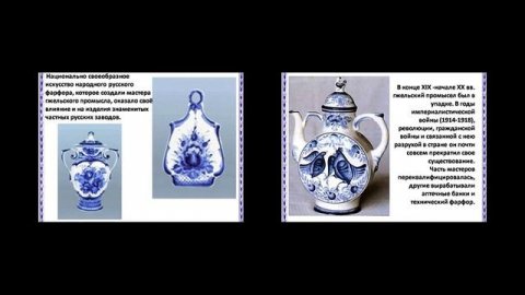 Презентация на тему Гжель
