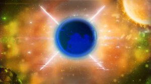 Арт футаж земля солнце космос комета. Art footage earth sun space comet.