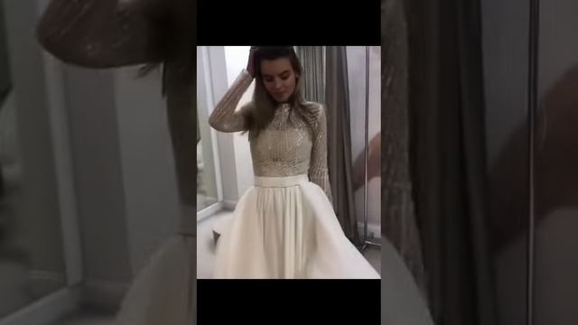 Свадебное платье Шайн со шлейфом смотреть онлайн