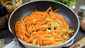 Суп с фунчозой и креветками