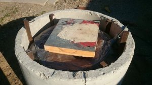 Колодец из бетонных колец.