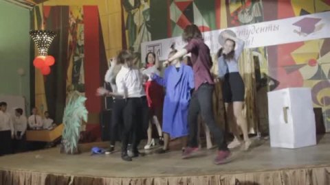 Посвящение в студенты. Номер от 2 курса.