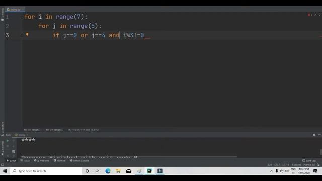 Alphabet Pattern in python || Print alphabet in python || Printing Stars '*' in B Shape in python
