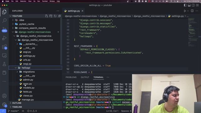 Create a RESTFul API Microservice in Python using Django Rest Framework Part 1/4 смотреть онлайн