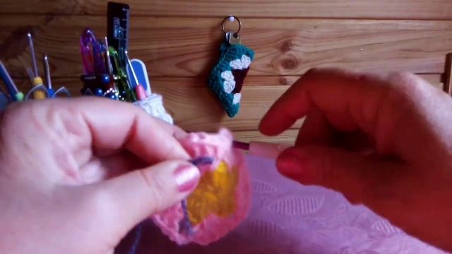 ЧЕХОЛ ДЛЯ КЛЮЧЕЙ  "Сапожок'' МК.#вяжемкрючком